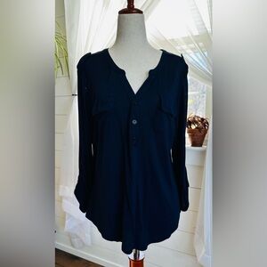 New York & Company Navy Top
Size: Large